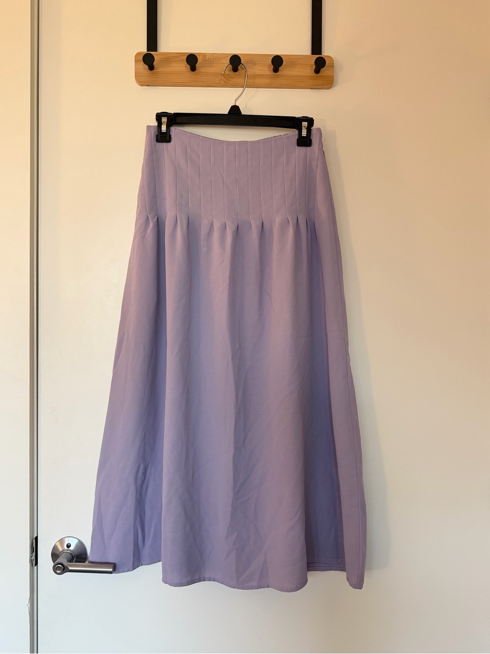Women's Lavender A-Line Midi Skirt